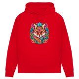 Damen Premium Bio Hoodie Flower Fox