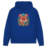 Damen Premium Bio Hoodie Flower Fox