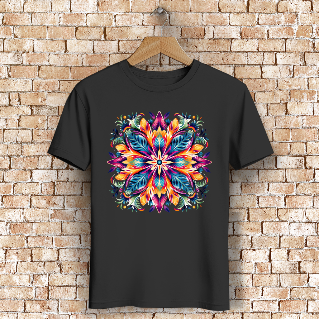 Herren Premium Bio T-Shirt Flower Mandala