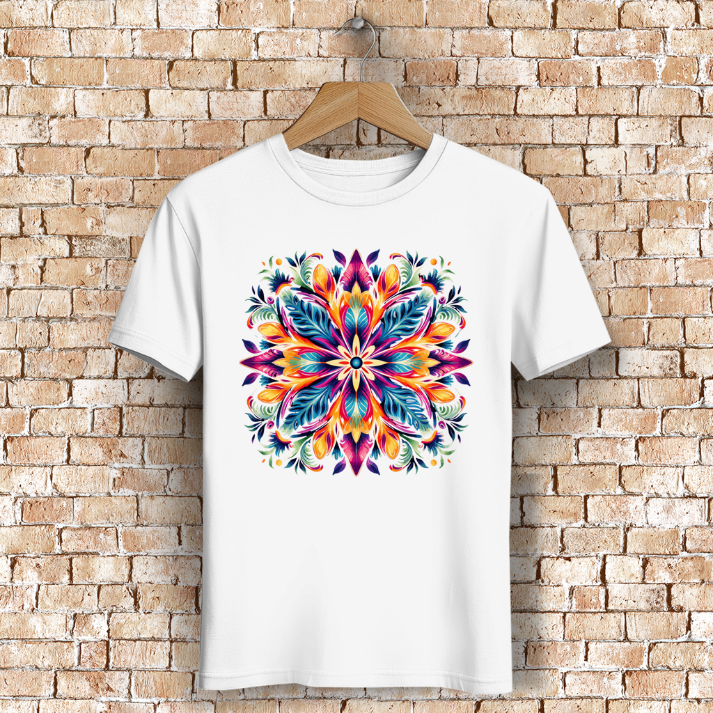 Herren Premium Bio T-Shirt Flower Mandala