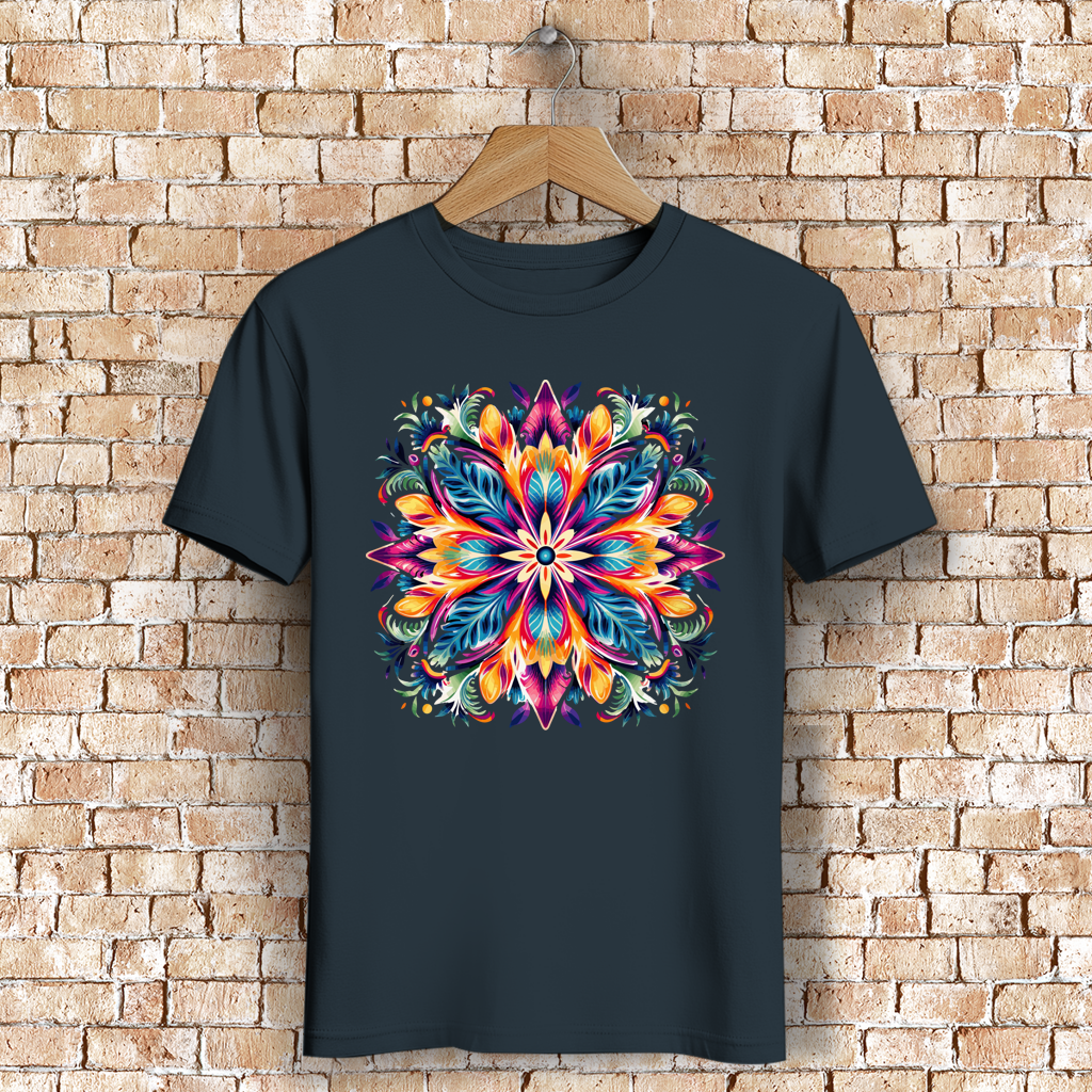 Herren Premium Bio T-Shirt Flower Mandala