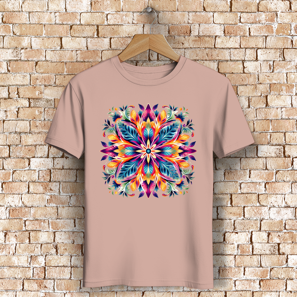 Herren Premium Bio T-Shirt Flower Mandala