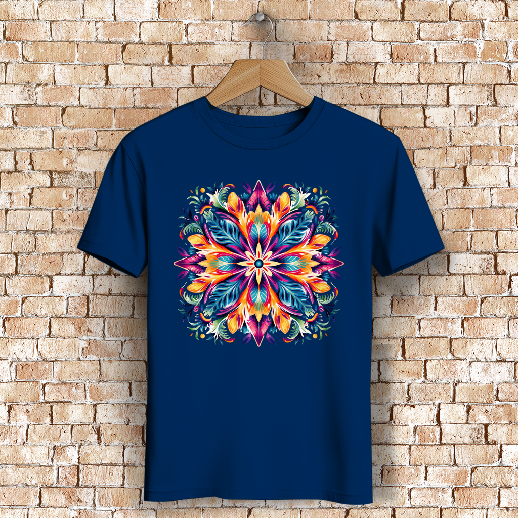 Herren Premium Bio T-Shirt Flower Mandala