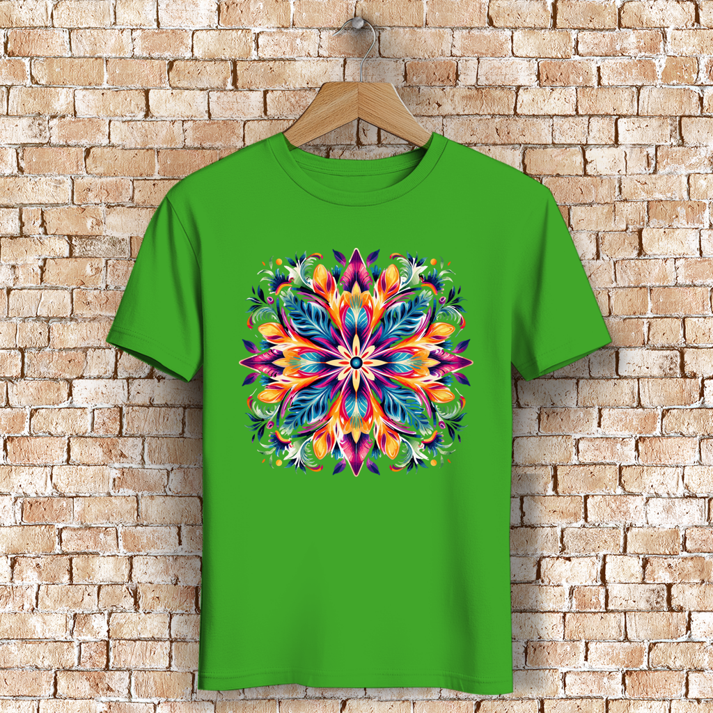 Herren Premium Bio T-Shirt Flower Mandala