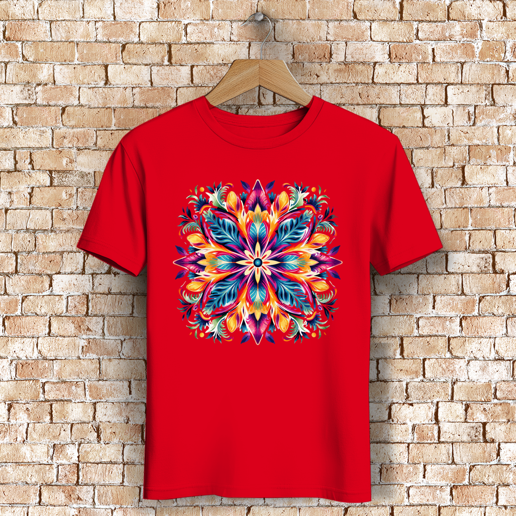 Herren Premium Bio T-Shirt Flower Mandala