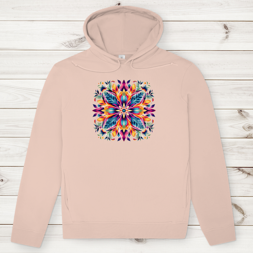 Herren Premium Bio Hoodie Flower Mandala
