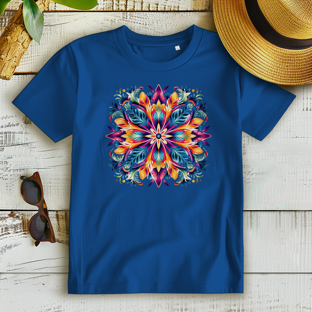 Damen Premium Bio T-Shirt Flower Mandala