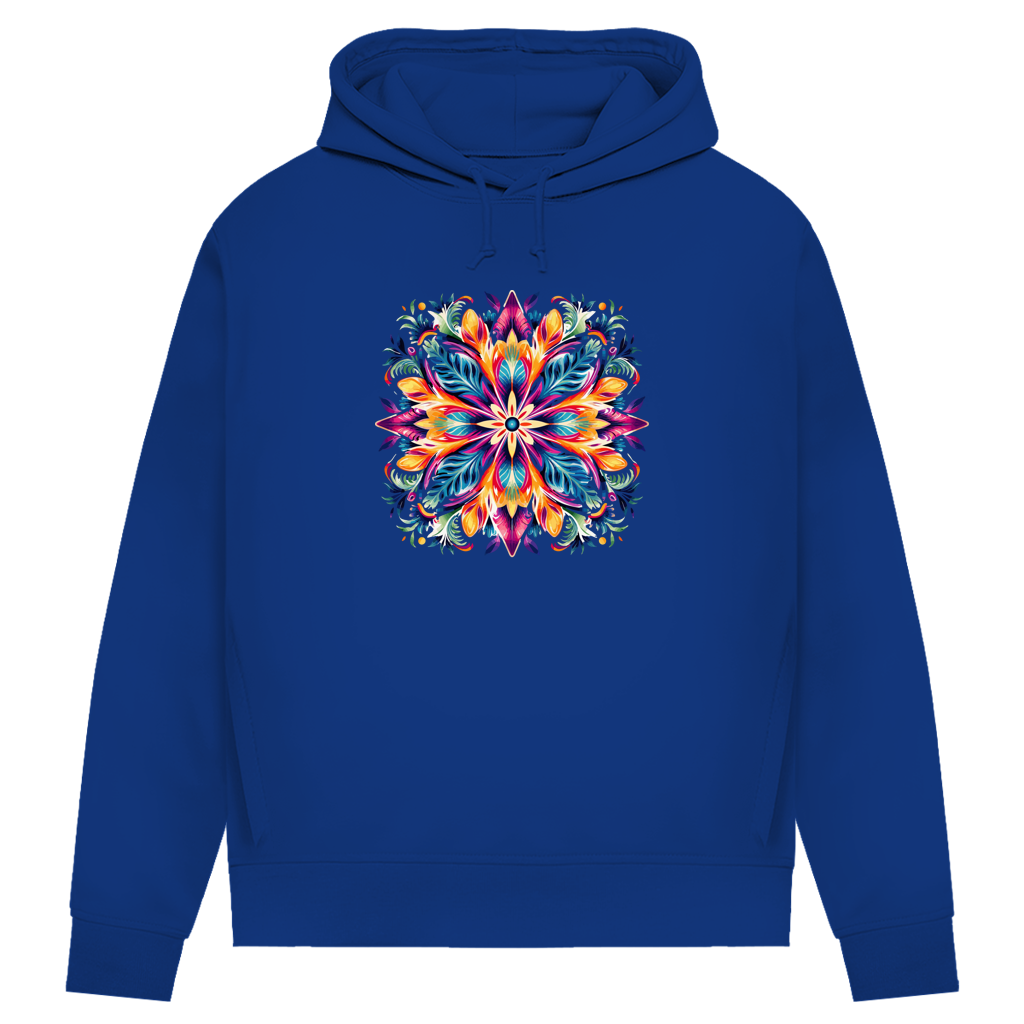 Damen Premium Bio Hoodie Flower Mandala