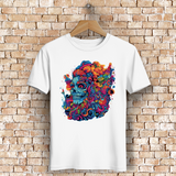 Herren Premium Bio T-Shirt Skull Doodle
