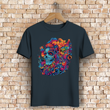Herren Premium Bio T-Shirt Skull Doodle