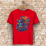 Herren Premium Bio T-Shirt Skull Doodle