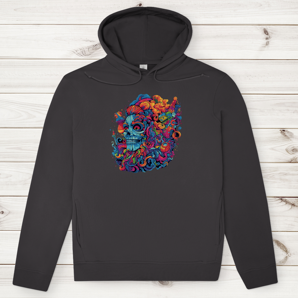 Herren Premium Bio Hoodie Skull Doodle