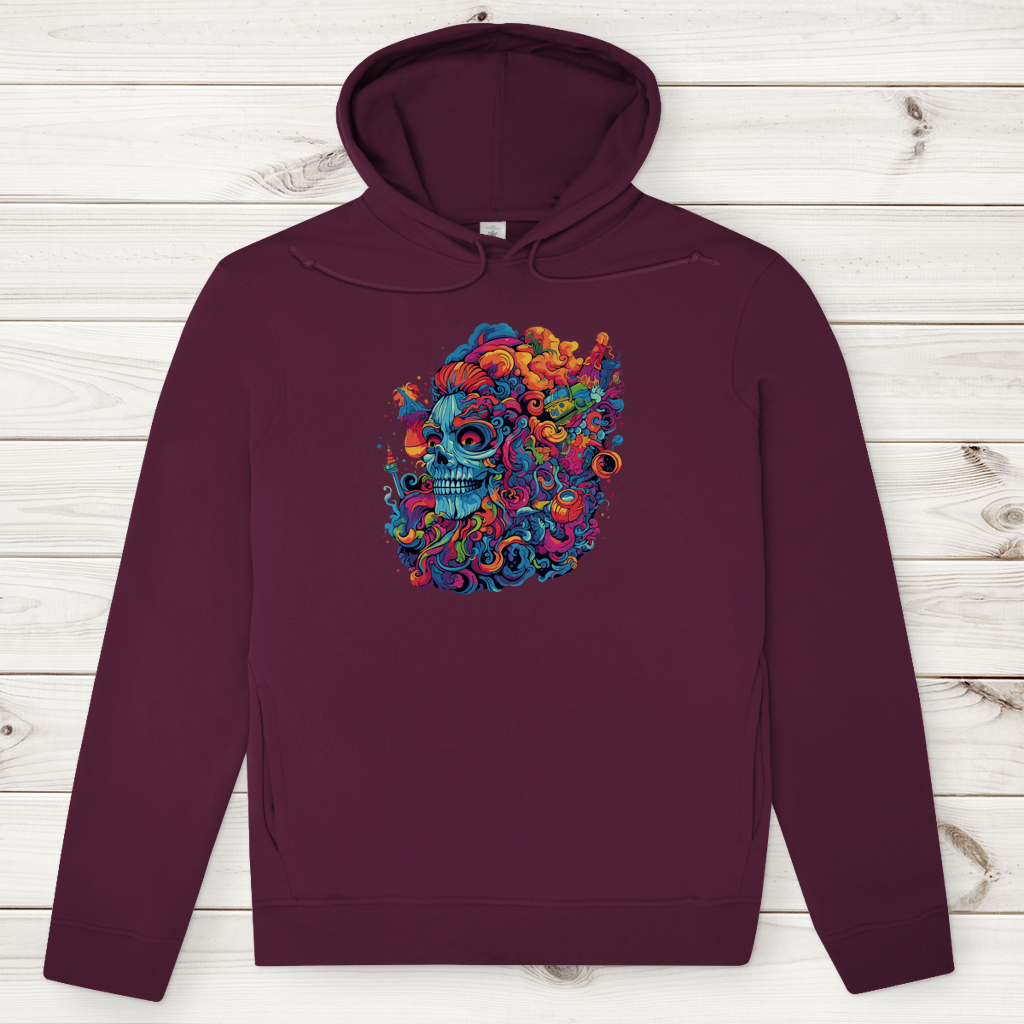 Herren Premium Bio Hoodie Skull Doodle