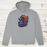 Herren Premium Bio Hoodie Skull Doodle