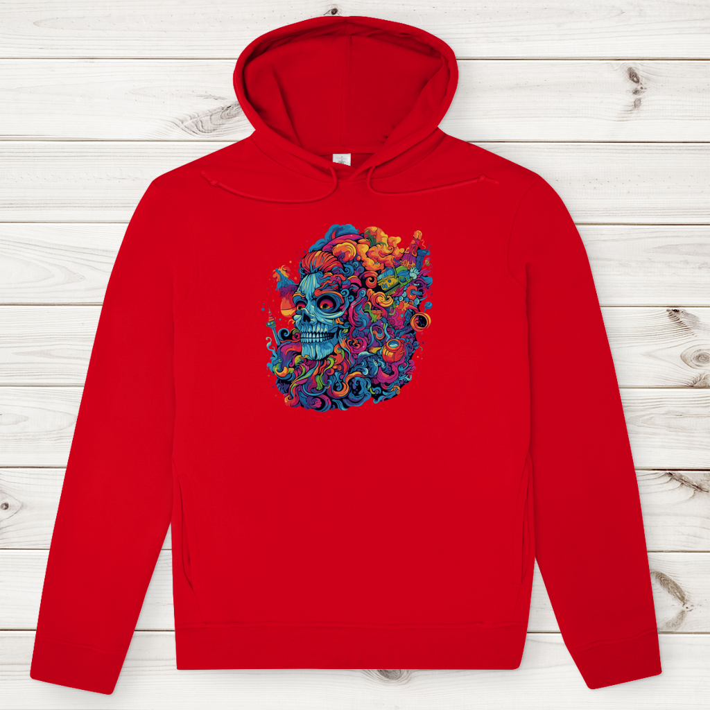 Herren Premium Bio Hoodie Skull Doodle