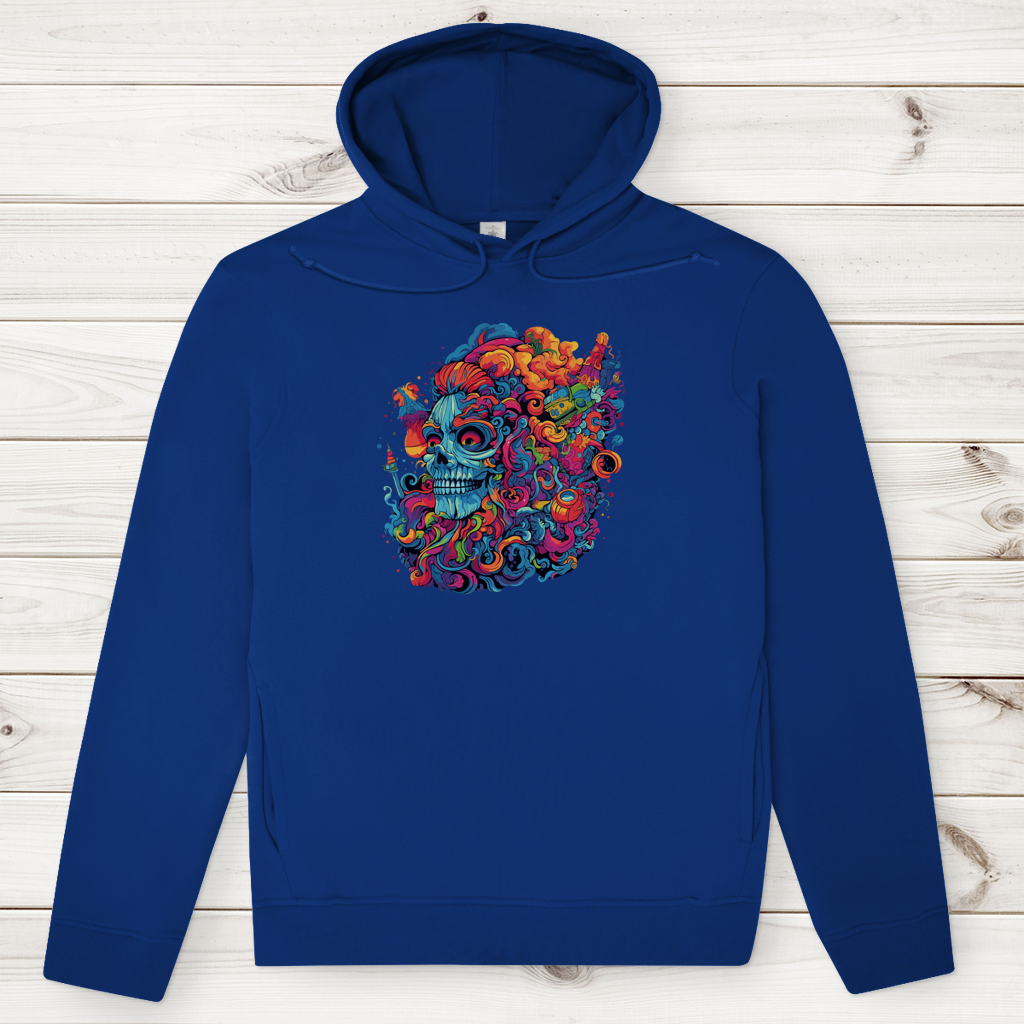 Herren Premium Bio Hoodie Skull Doodle