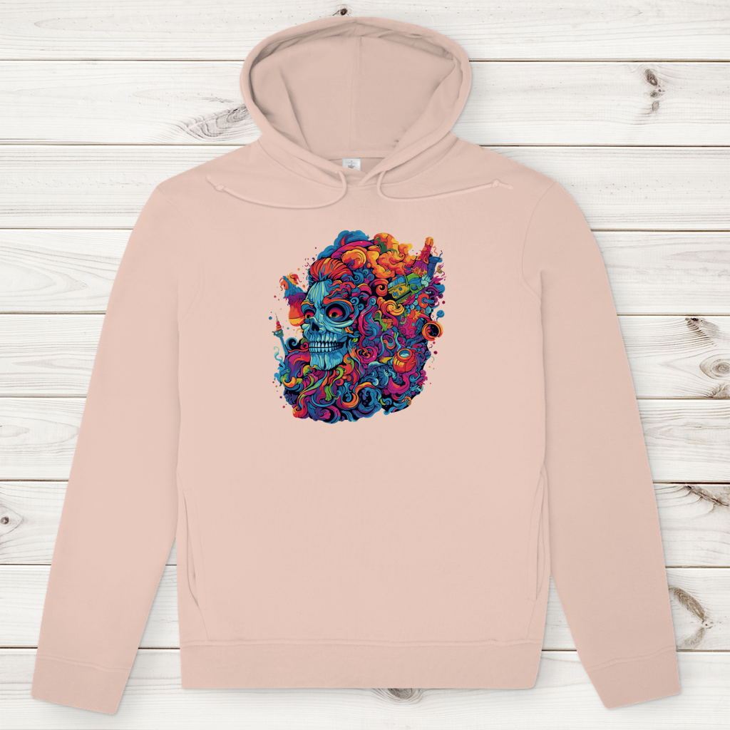Herren Premium Bio Hoodie Skull Doodle