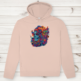 Herren Premium Bio Hoodie Skull Doodle
