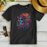 Damen Premium Bio T-Shirt Skull Doodle