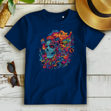 Damen Premium Bio T-Shirt Skull Doodle