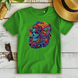 Damen Premium Bio T-Shirt Skull Doodle