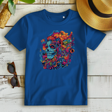 Damen Premium Bio T-Shirt Skull Doodle