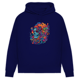 Damen Premium Bio Hoodie Skull Doodle