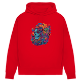 Damen Premium Bio Hoodie Skull Doodle