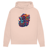 Damen Premium Bio Hoodie Skull Doodle
