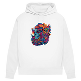Damen Premium Bio Hoodie Skull Doodle