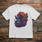 Oversize T-Shirt Skull Doodle