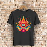 Herren Premium Bio T-Shirt Fire Lotus Eye