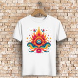 Herren Premium Bio T-Shirt Fire Lotus Eye
