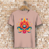 Herren Premium Bio T-Shirt Fire Lotus Eye