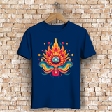 Herren Premium Bio T-Shirt Fire Lotus Eye