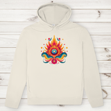Herren Premium Bio Hoodie Fire Lotus Eye