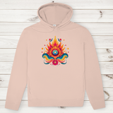 Herren Premium Bio Hoodie Fire Lotus Eye