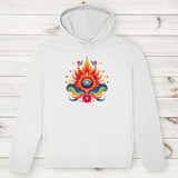 Herren Premium Bio Hoodie Fire Lotus Eye