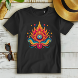 Damen Premium Bio T-Shirt Fire Lotus Eye