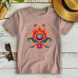 Damen Premium Bio T-Shirt Fire Lotus Eye