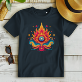 Damen Premium Bio T-Shirt Fire Lotus Eye