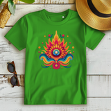 Damen Premium Bio T-Shirt Fire Lotus Eye