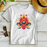 Damen Premium Bio T-Shirt Fire Lotus Eye