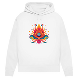 Damen Premium Bio Hoodie Fire Lotus Eye