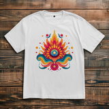Oversize T-Shirt Fire Lotus Eye