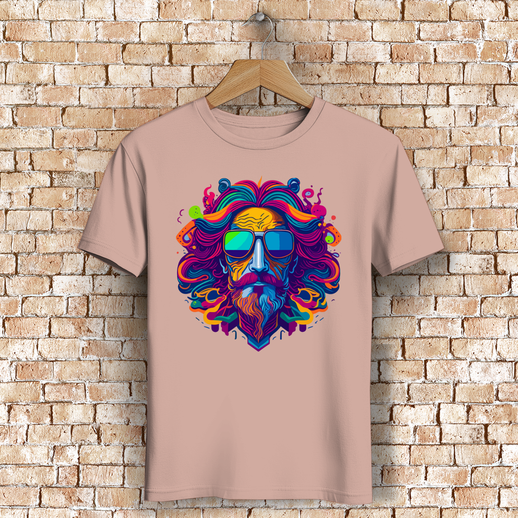Herren Premium Bio T-Shirt Psychedelic Zeus