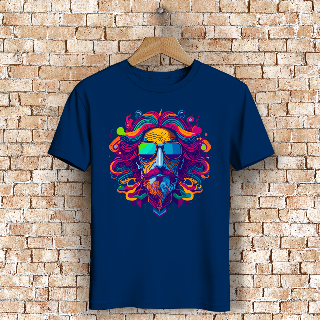 Herren Premium Bio T-Shirt Psychedelic Zeus