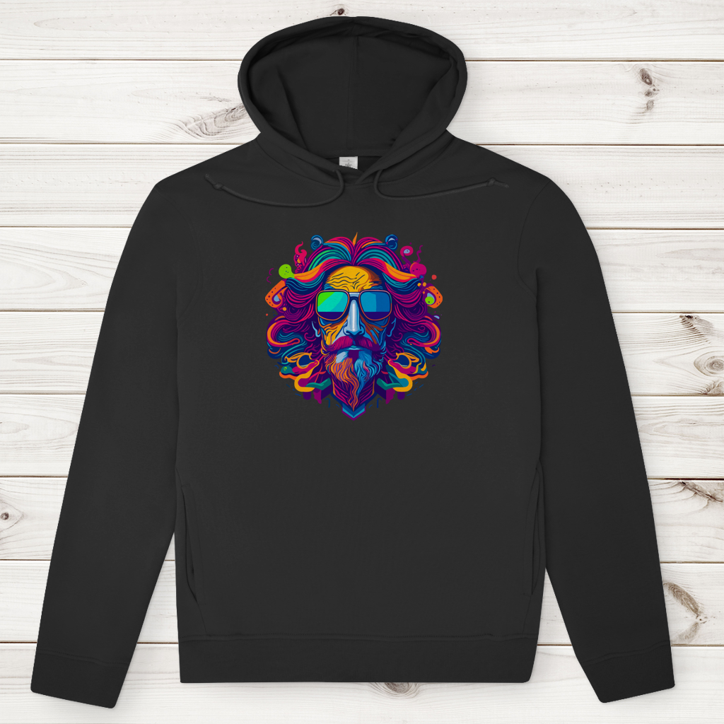 Herren Premium Bio Hoodie Psychedelic Zeus