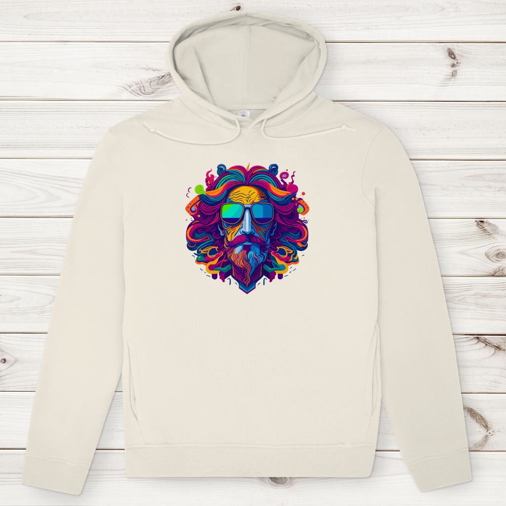 Herren Premium Bio Hoodie Psychedelic Zeus