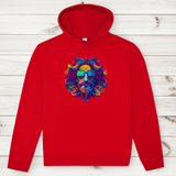 Herren Premium Bio Hoodie Psychedelic Zeus